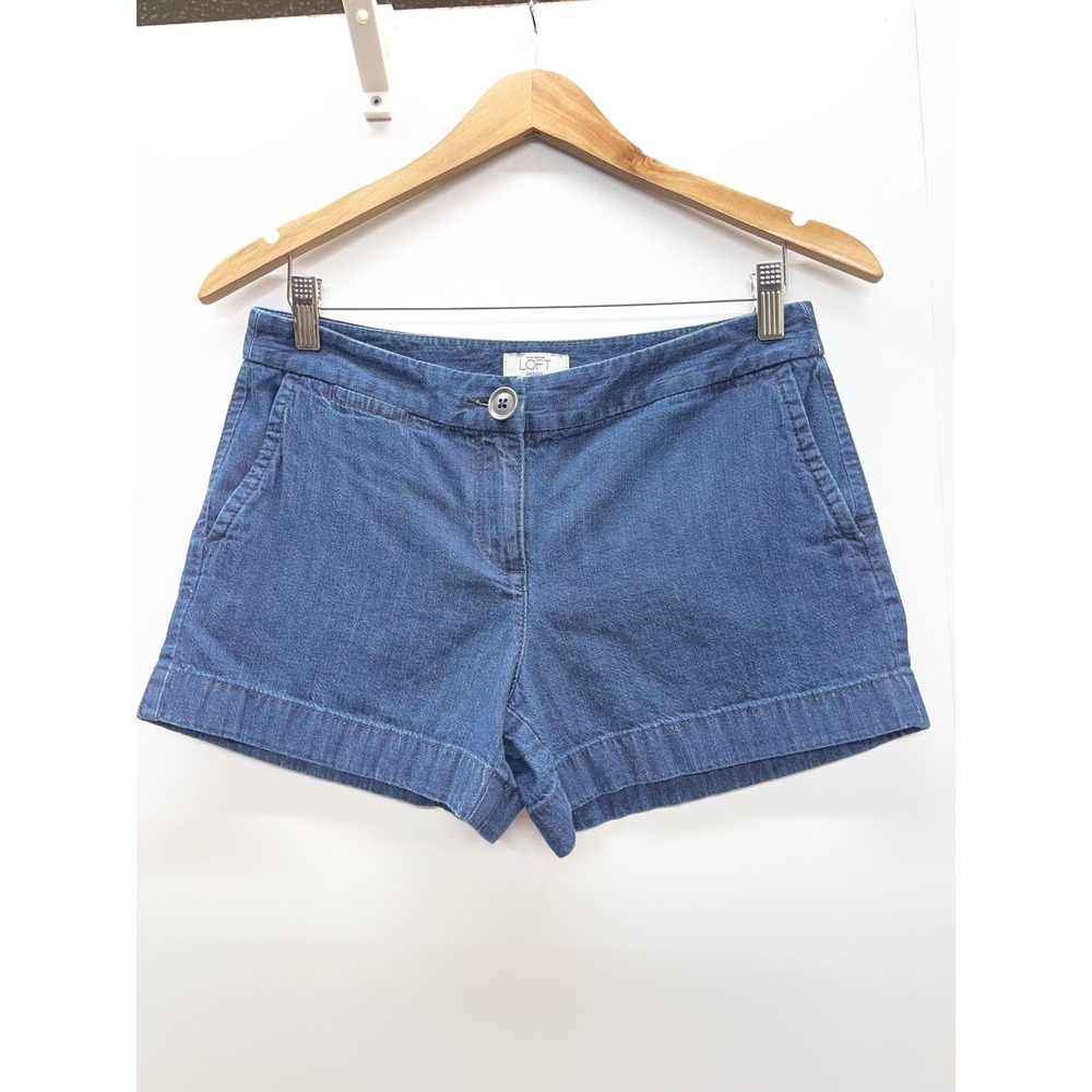 Ann Taylor LOFT Petites Denim Shorts Medium Wash Blue Size 4P 0677003